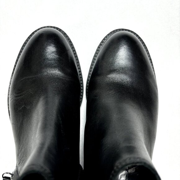 GEOX Ankle Boots 6US 36EU Womens Italian Patent‎ Leather Side Zip Bootie NWOT - Picture 11 of 16